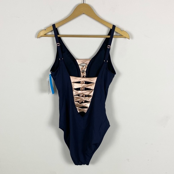 Bleu Rod Betty High Neck Cutout One Piece Swimsuit - Picture 8 of 10